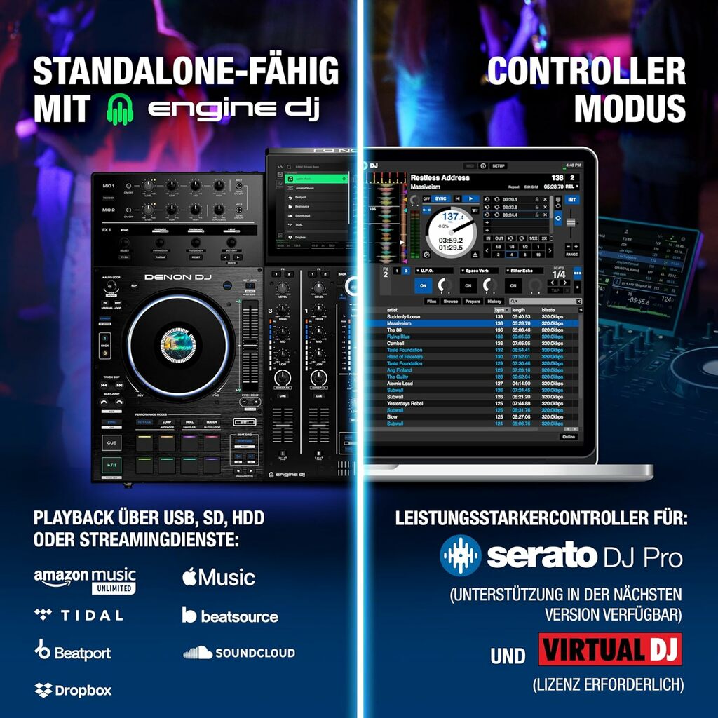 Engine DJ Software Funktionen